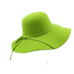 women`s  hat  felt hat Men's Felt Fedora Hat Fashion Round Top Bucket Hat Autumn/Winter Wedding Hat Wholesale