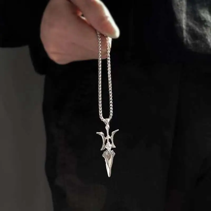 Anime Death Note Misa Amane Cosplay Necklace Halberd Pendant Necklaces Halloween Gifts image 4