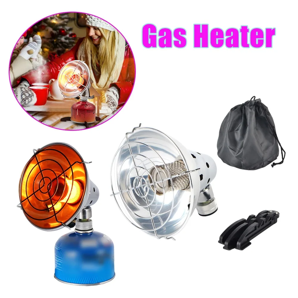 Calentador de Gas para acampar, calentador portátil de propano y butano para exteriores, tienda de campaña para caza, pesca, apagado automático, protección de inclinación, calefacción de emergencia