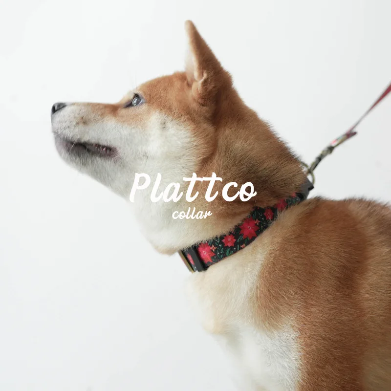 PLATTCO Retailing High Quality Handmade Collar Fashionable Sapphire Beauty Christmas Dog Collar 5 Sizes PDC374