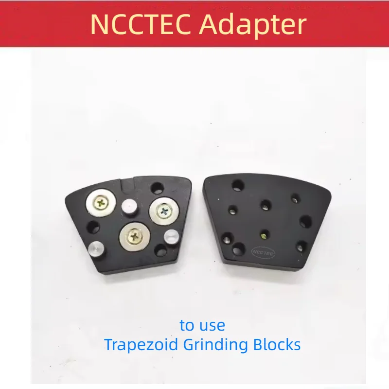 

12pcs Converter Adapter 9 Holes Magnetic Disc Floor Grinder to Use Trapezoid Diamond Polishing Grinding Pads Blocks Quick Change