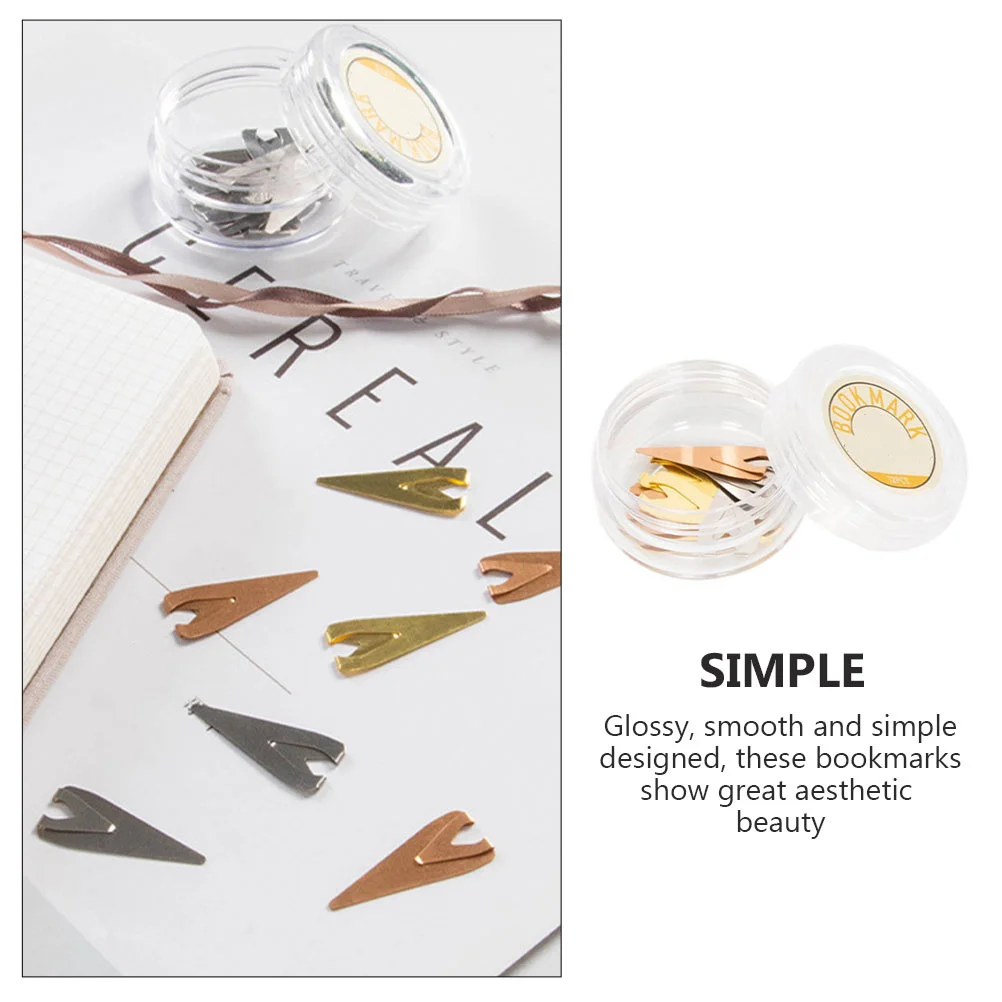 

12Pcs Metal Reading Bookmarks Stainless Steel Creative Designs Lightweight for Students Readers Writers Graduation