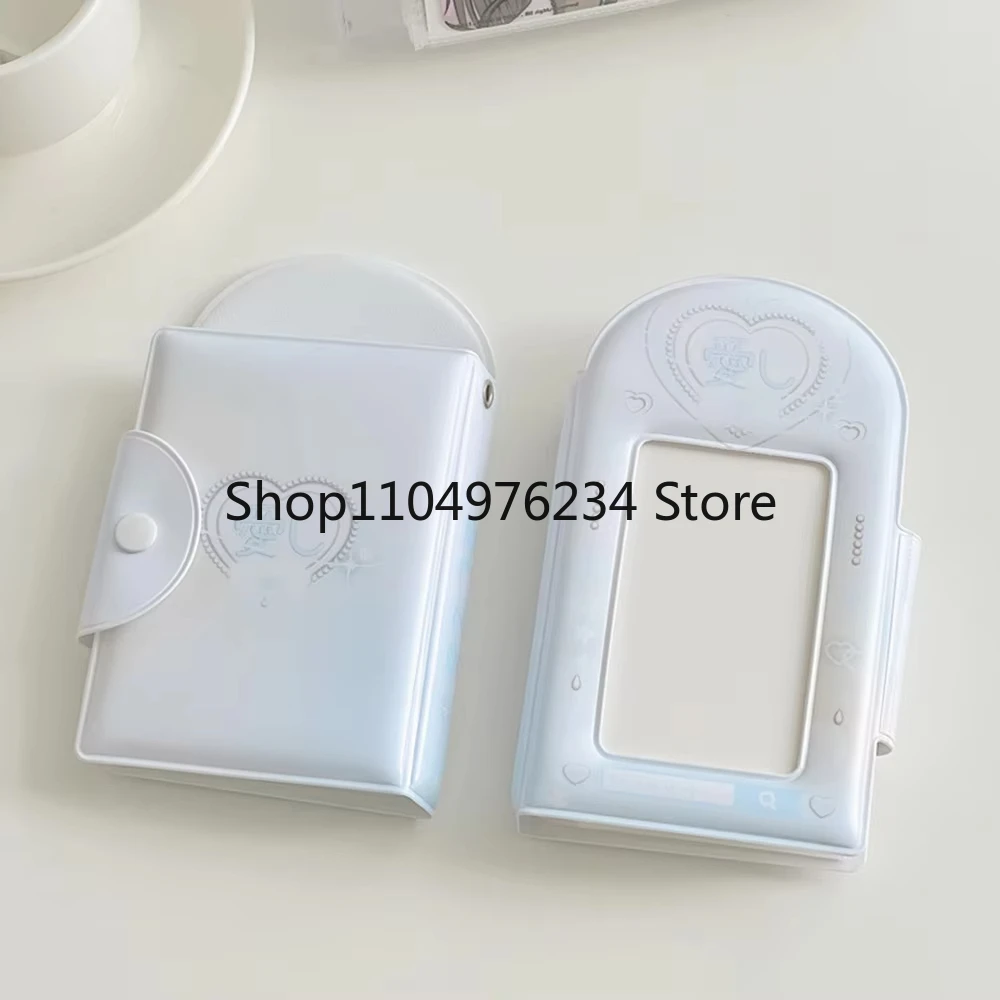 3-дюймовый 32-слотовый фотоальбом, коллекционная книга, держатель для фотокарт, держатель для карт, милый квадратный полый INS, мультяшный альбом, переплет для карт