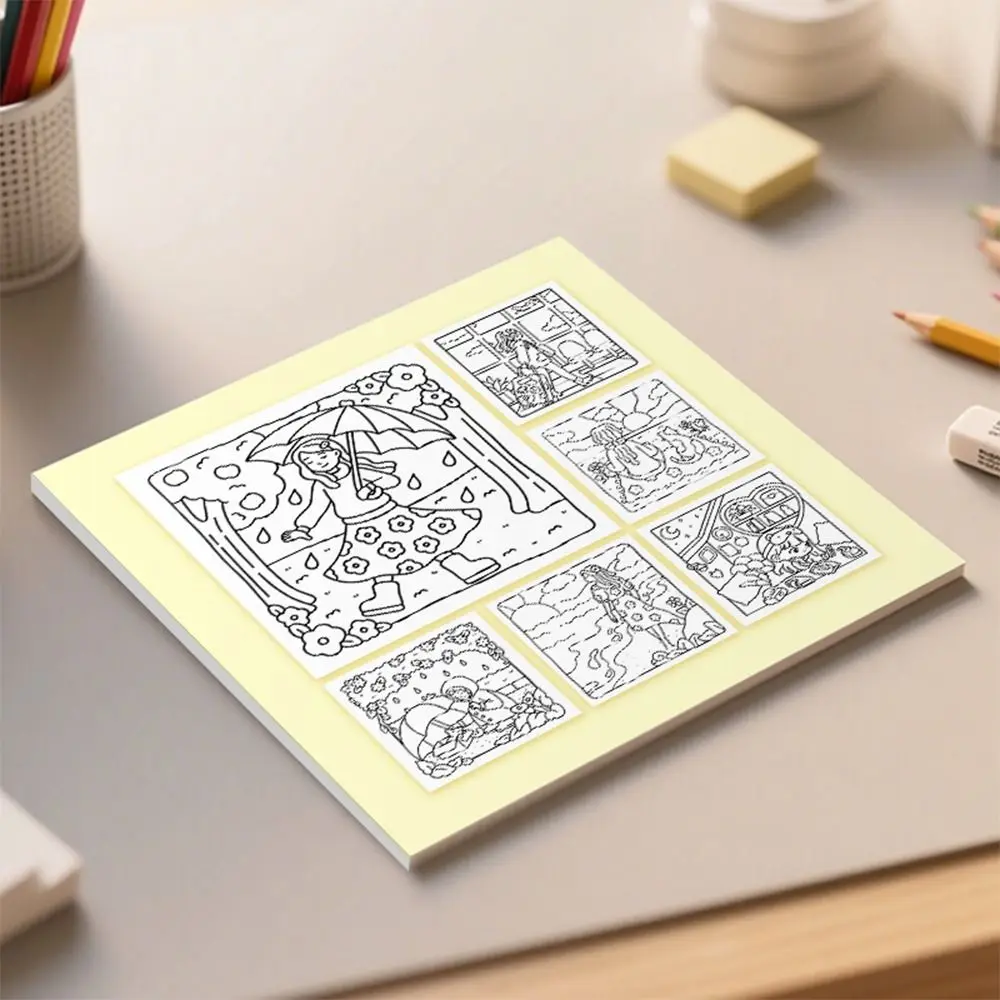 Creative Cartoon Coloring Book Educational Stress Relief Graffiti Painting Book Painting Gift Paperback for Adults And Teens