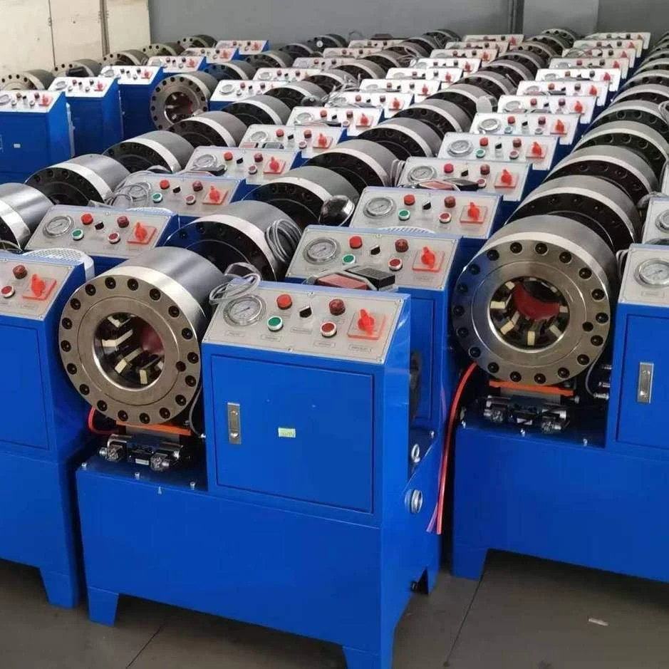 Professional Automatic Hydraulic Hose Crimping Machine With 16 Set Molds  Affordable Price for Garage Workshop