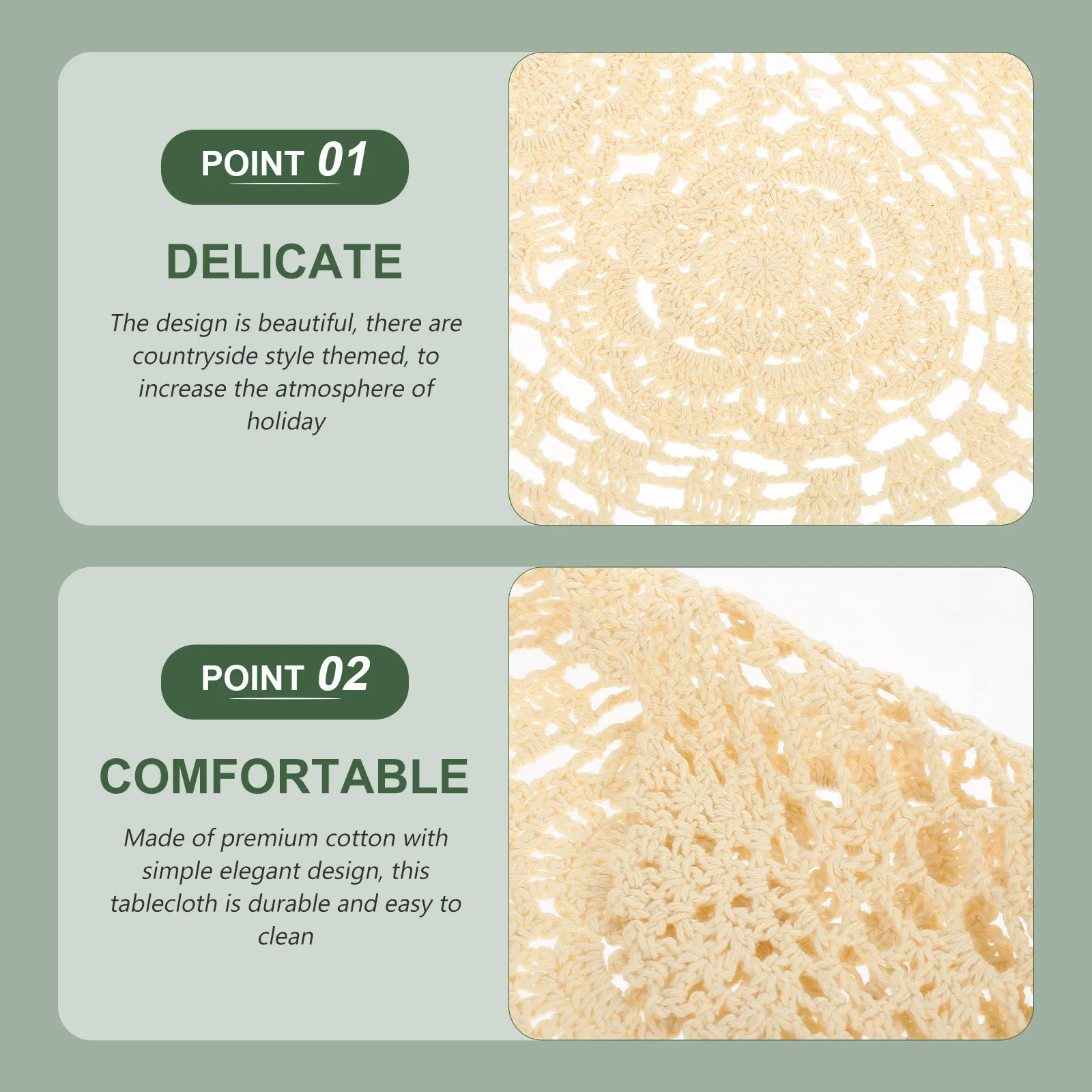 

Rustic Placemat Cotton Table Mat Set of 2 Elegant Design Tablecloth for Home Party Hotel Decoration Lace Placemats