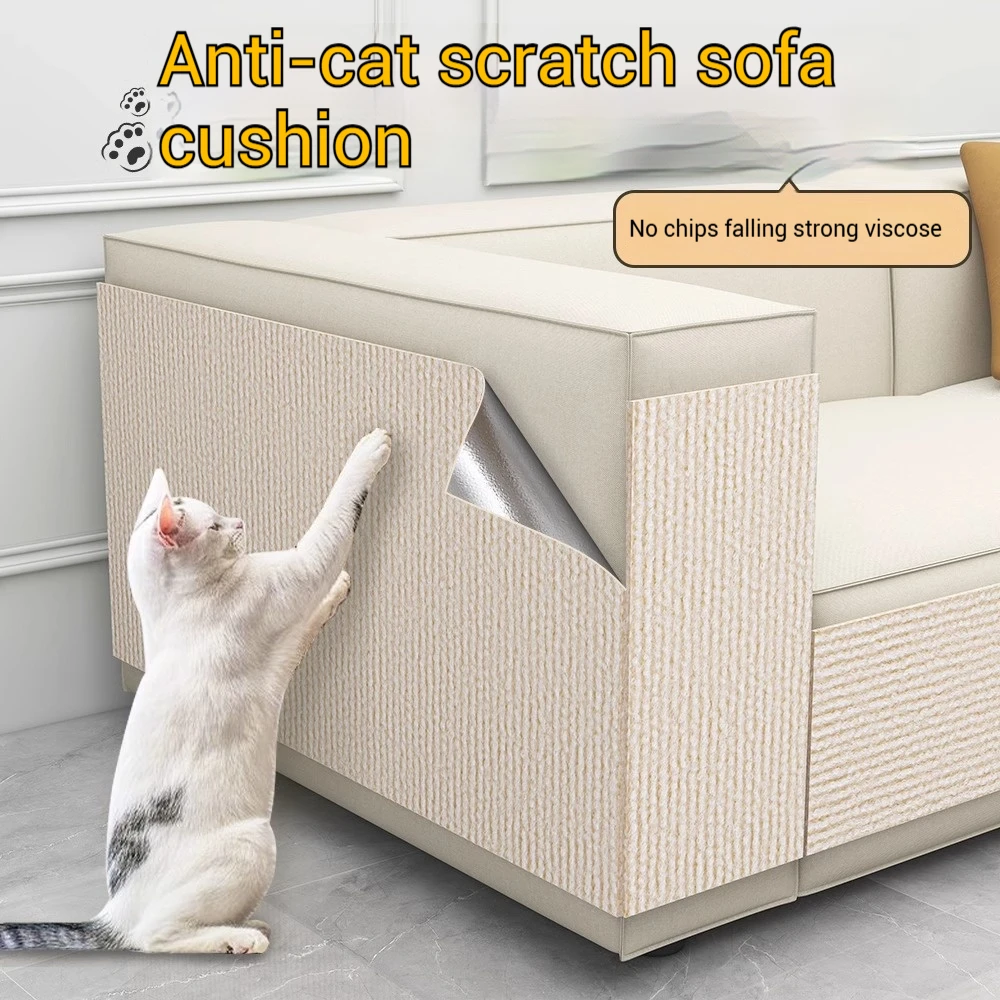 Cat Scratching Mat Cat Scratcher Sofa Tape Scratching Post Self-adhesive Carpet Cats Scratch Board cat scratch sofa protector