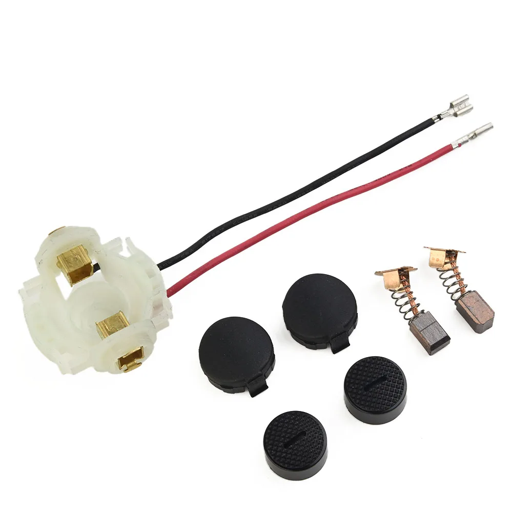 7pcs/set Carbon Brushes Brush Holder Cap Covers For CB430 BGA450 BJS160 BGA402 DGA452REF Power Tools Accessories