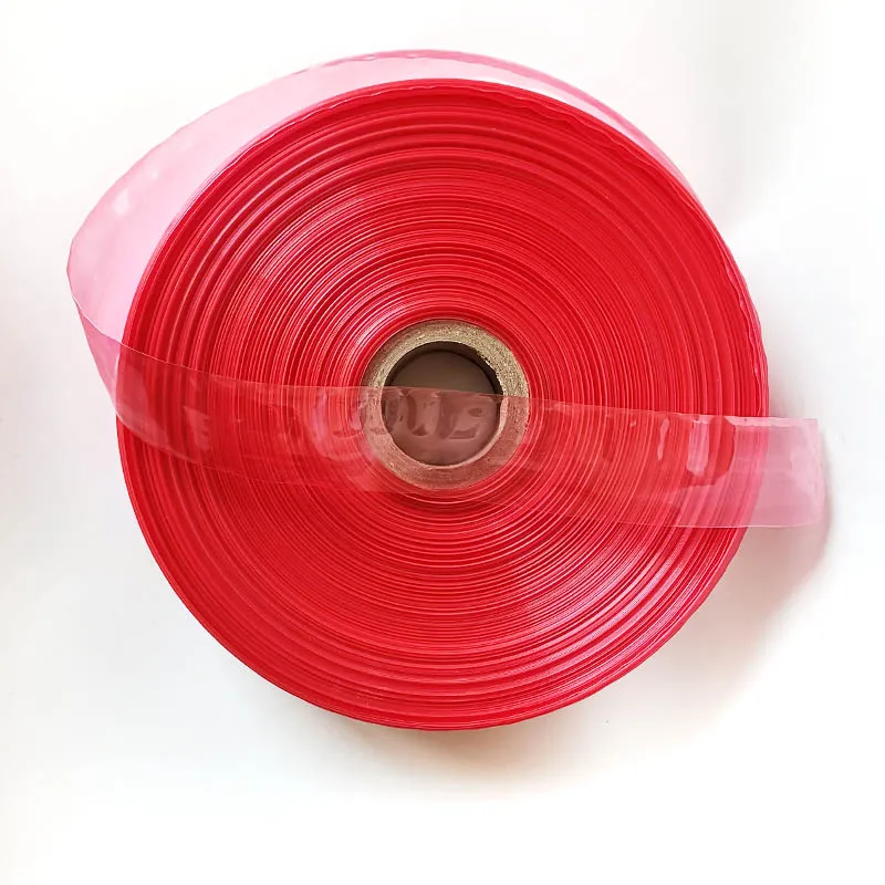 5CMX5/10Meters Casings for Sausage Shell Food Grade Hot Dog Plastic Inedible Casing Wide Tranparent Red Color Ham Kitchen Tools images - 6