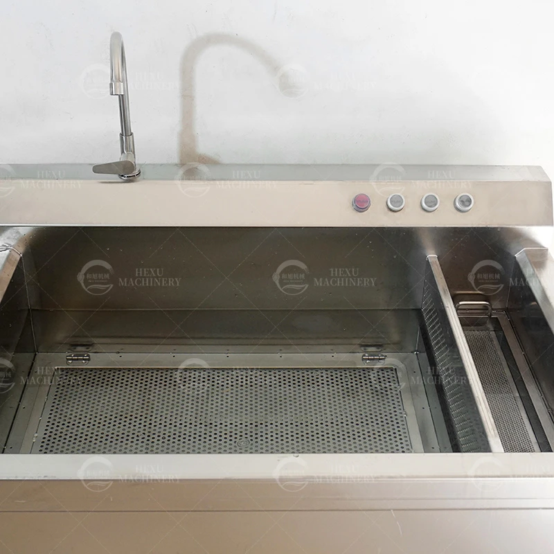 自動電気小魚スライスティラピアフィレエビバブルクリーニング洗濯機海輸送