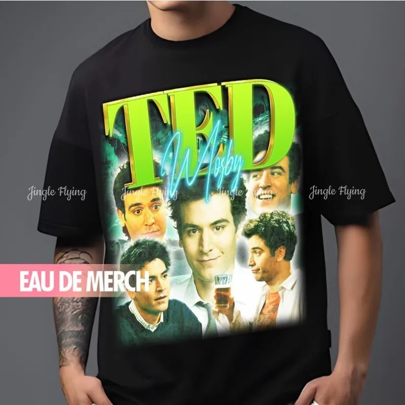 Camisetas Camiseta Vintage Camiseta de los años 90 Tributo Merch Retro Fans Editar Ted Mosby Regalo Divertido