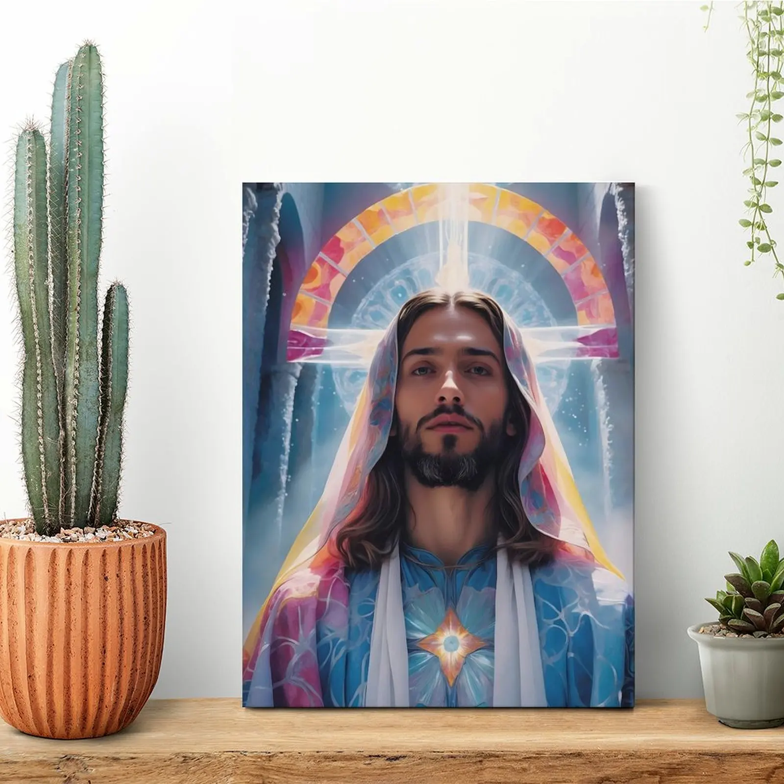 Иисус Божественное сияние Холст Картина Гараж Ретро Настроить Таблички Паб Обрамленные Настенные Картины Иисус Божественное сияние Холст Картина Гараж Ретро Настроить Таблички Паб Обрамленные Настенные Картины