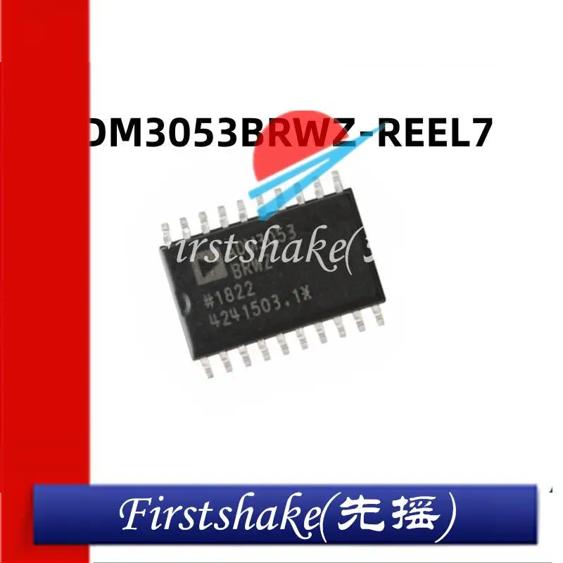 1Pcs/Lot Original Authentic Patch ADM3053BRWZ-REEL7 SOIC-20 Isolated CAN Transceiver Chip