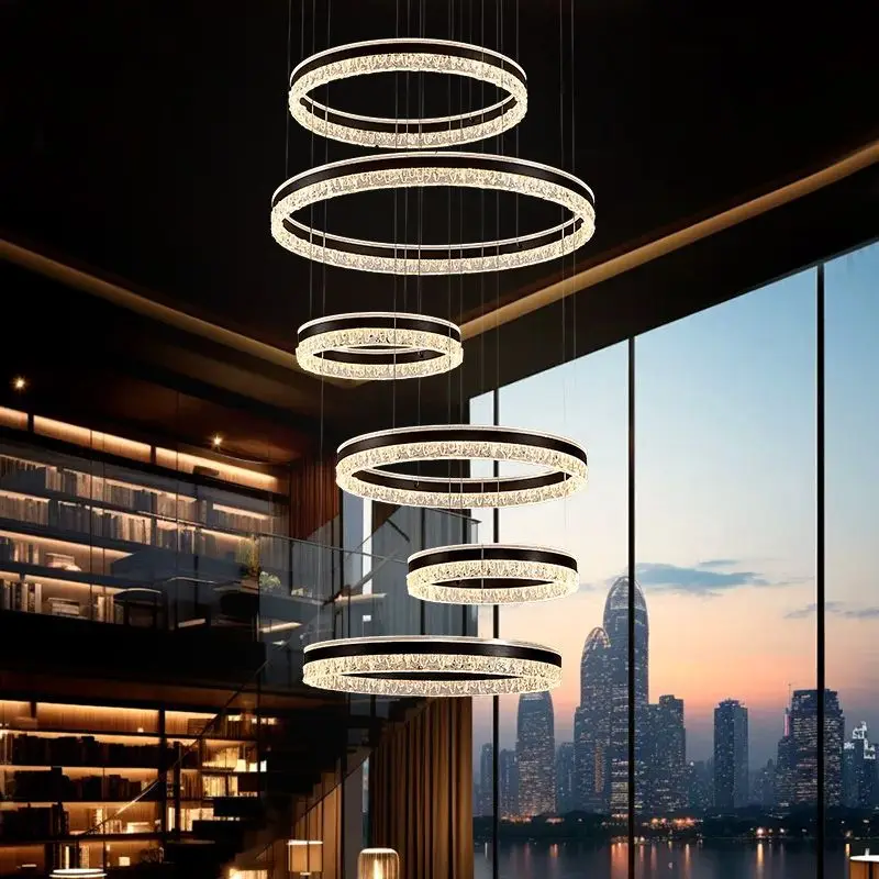 

Modern rotundity LED pendant light for living dining room food tables bedroom stairs Chandelier home decor lusters luminaires