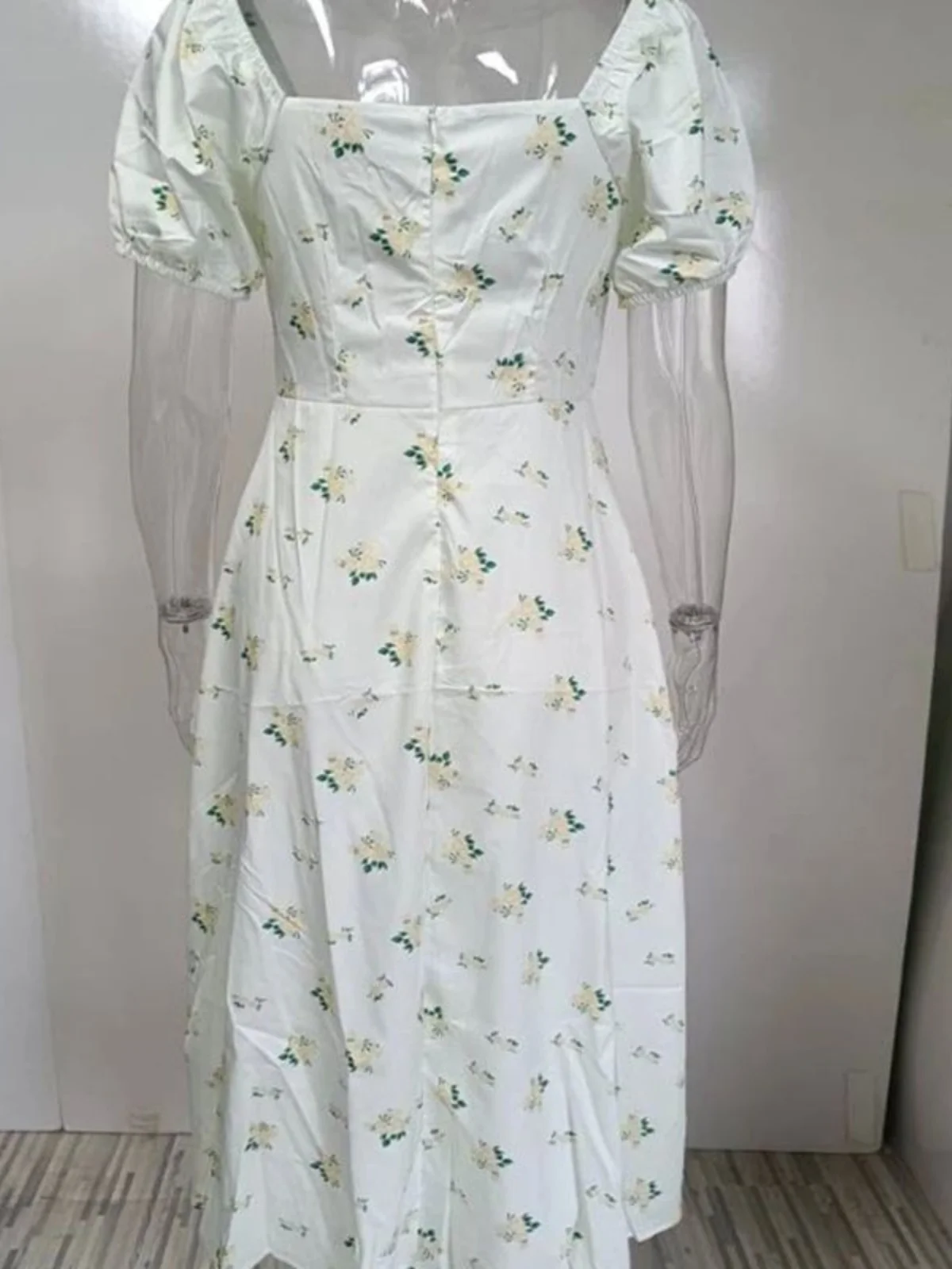 Bloemen Slim Fit Split Susp Dr Street Sle Losse taille ort Sve Lang Dr One schouderband Dr Summer Basic