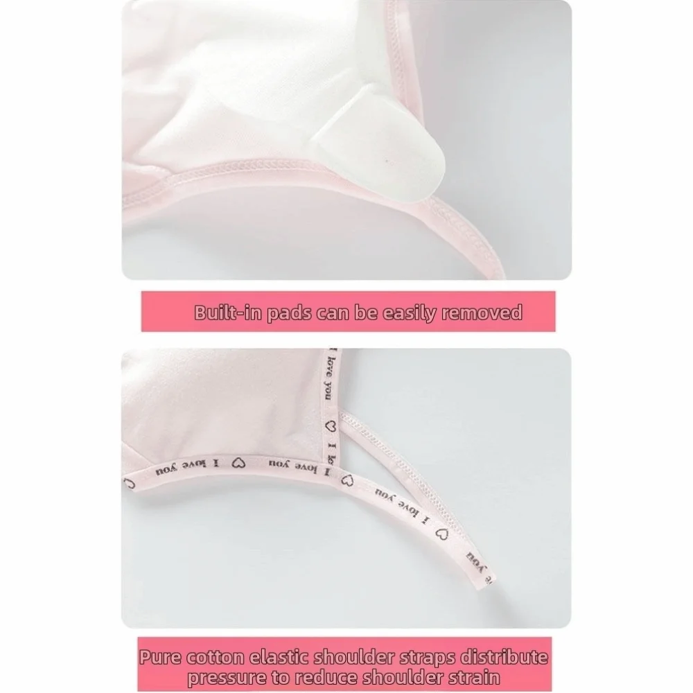 

1/3Pcs Breathable Cotton Training Bras Elastic Underwear Children Tube Tops Children's Wireless Bra for Teeange Toddler Girls