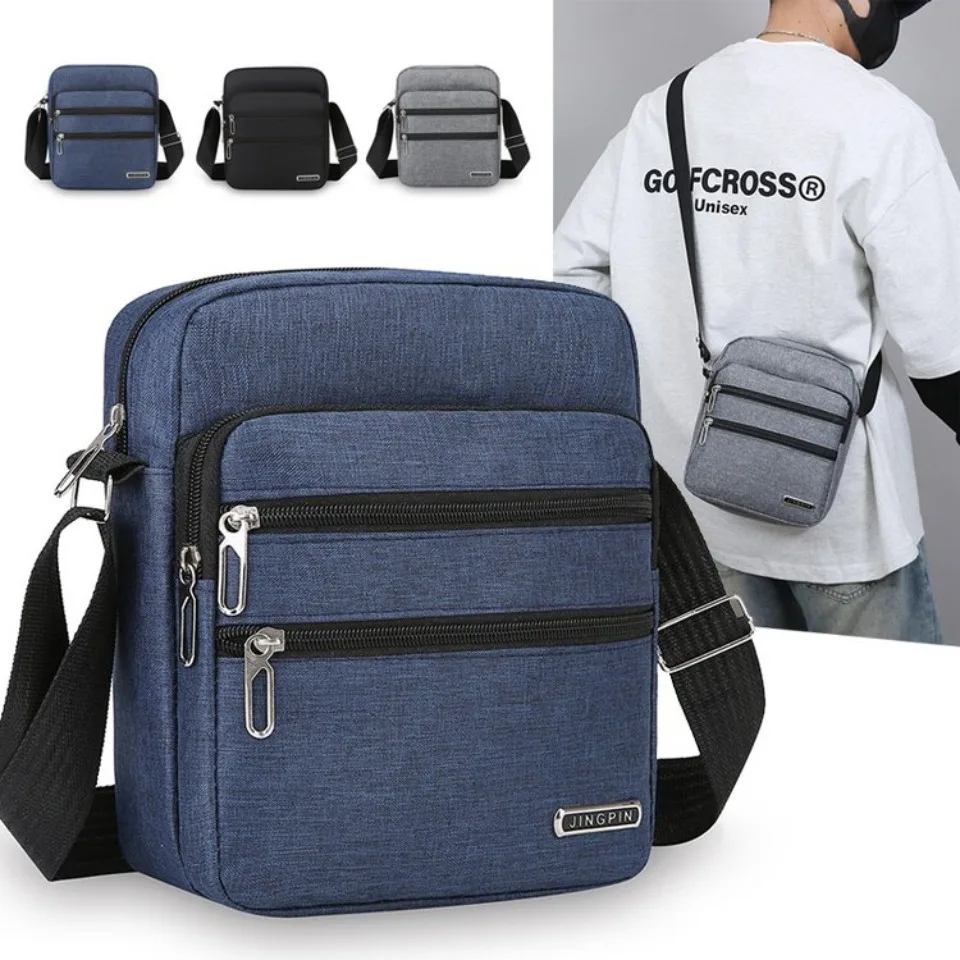 

Men's Waterproof Crossbody Shoulder Bag Large Capacity Multi-Layer for Business Travel Casual Outdoor Durable Pack