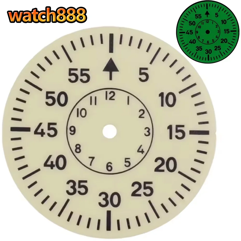 29 مللي متر أزرق/أبيض/أصفر/أسود ساعة الطلب الأخضر مضيئة صالح NH35 NH36 ETA2836 2824 PT5000 ST2130 ميوتا 8205 8215 أجزاء الحركة #6