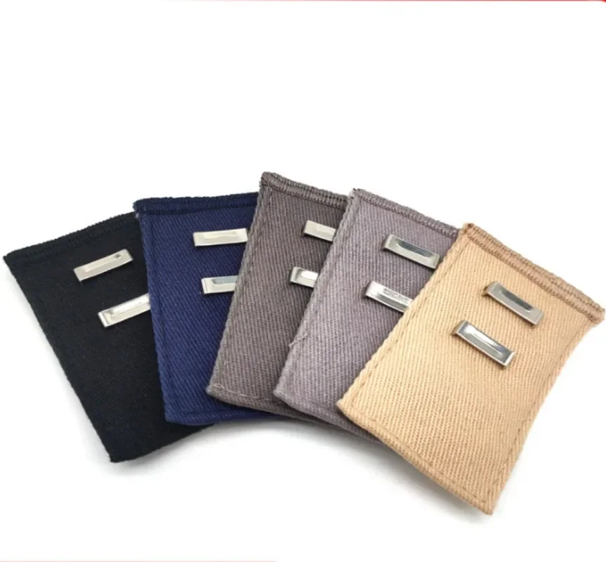 1pcs Cotton Extenders Elastic Extended Buttons Adjustable Clothes Fastener Trousers Pants Jeans Waist Belt Extension Snap Buckle