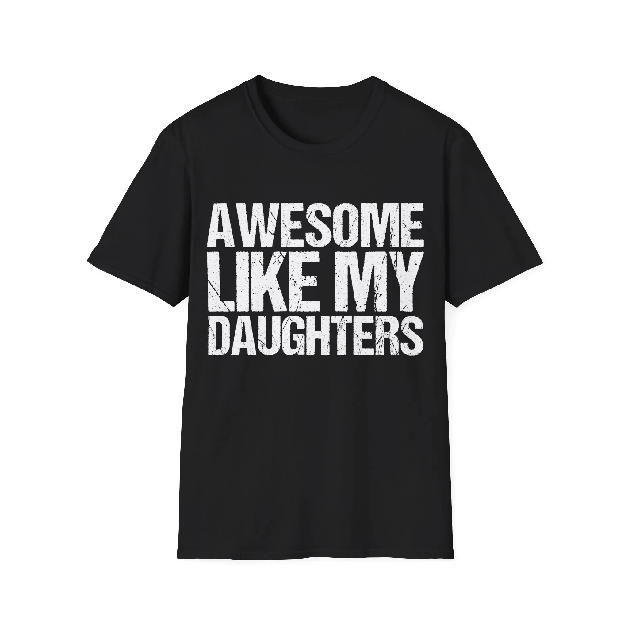 Awesome Like My Daughters Vintage Retro Dad Fathers Day T Shirt