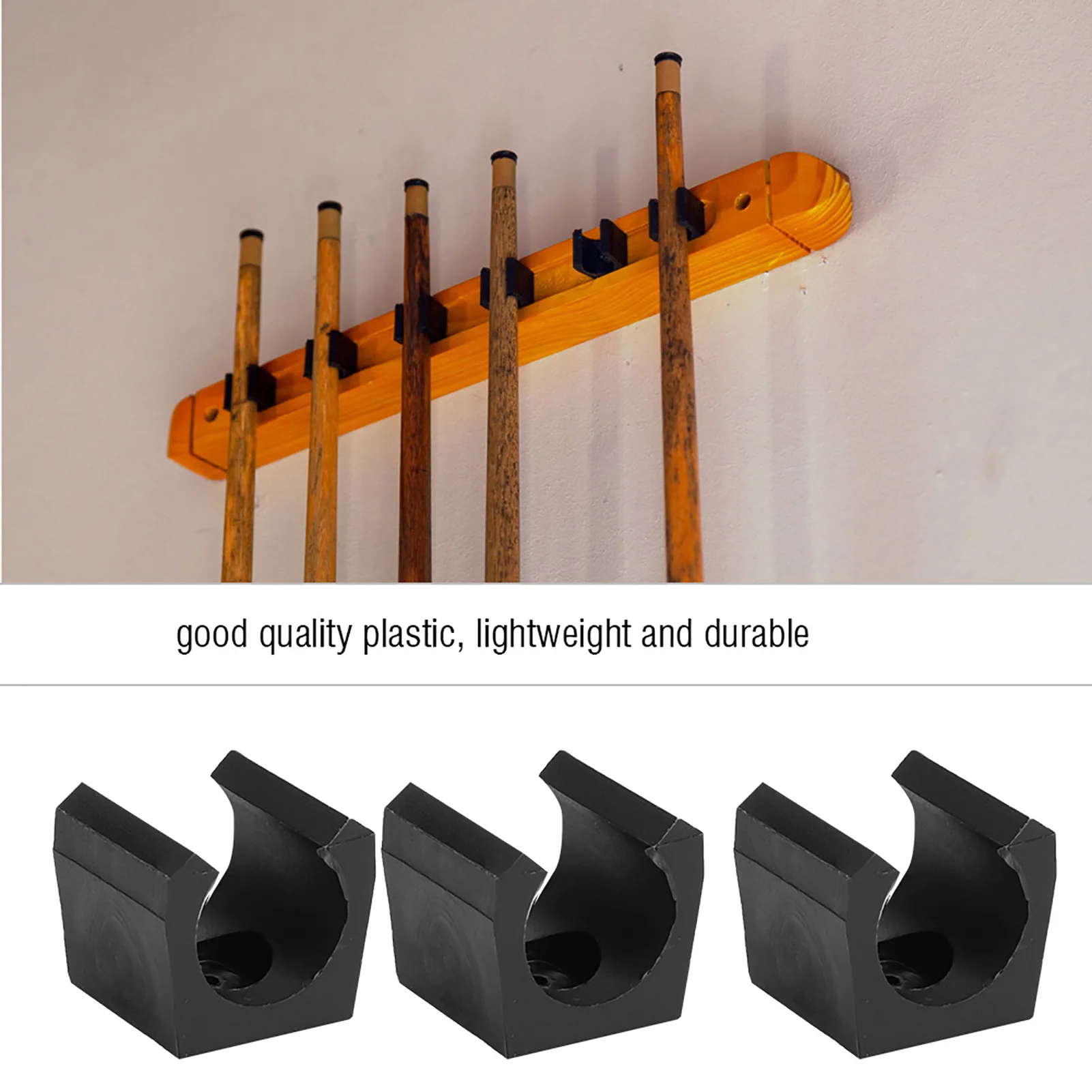 

Fishing Rod Holder Plastic Billiards Pool Single Holder Rod Organizer Carrier Accessory