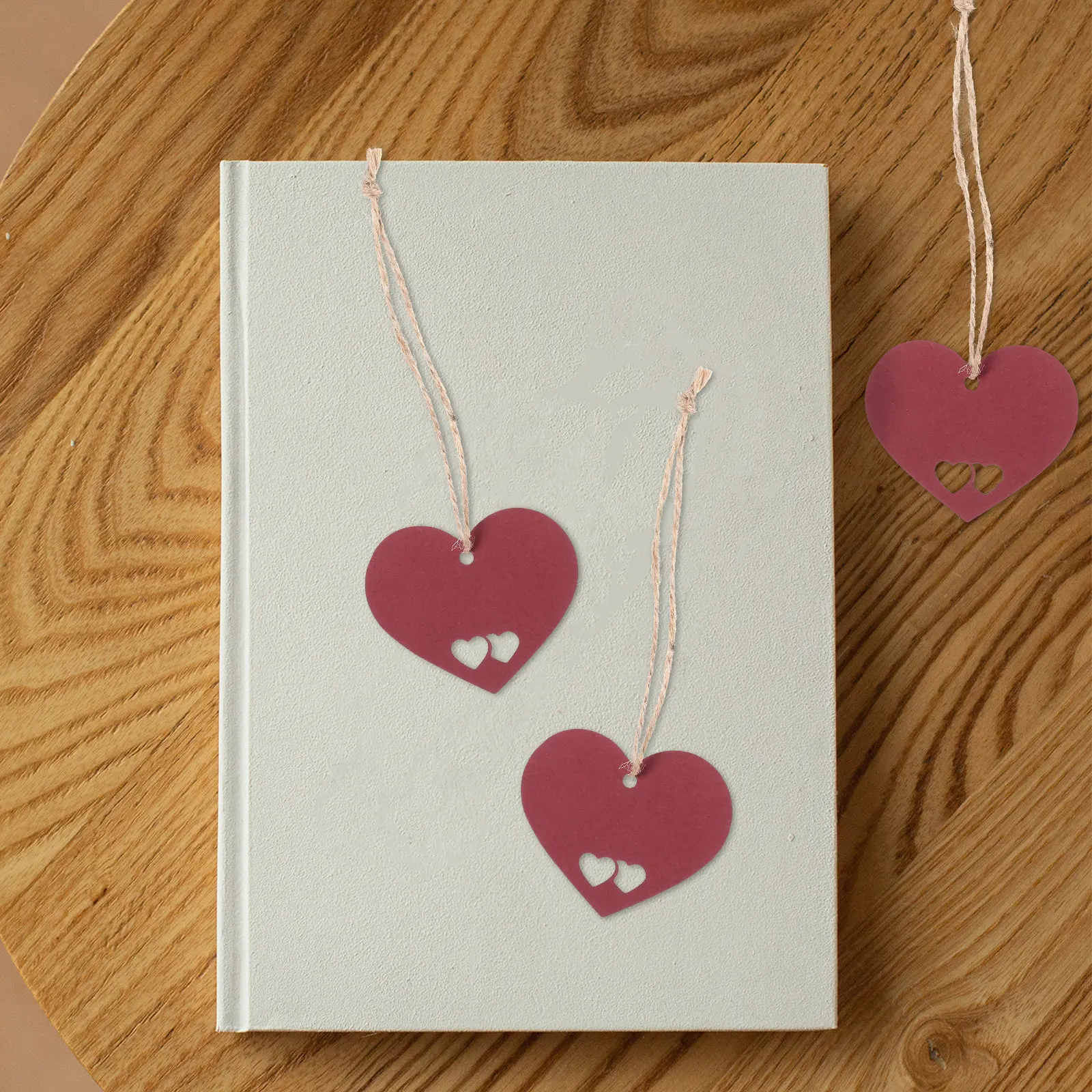 

Набор из 1 шт. романтических подарочных бирок в форме сердца, бумажные заготовки для подвесок, многофункциональные этикетки для рукоделия ко Дню святого Валентина, вырезанные в форме сердца