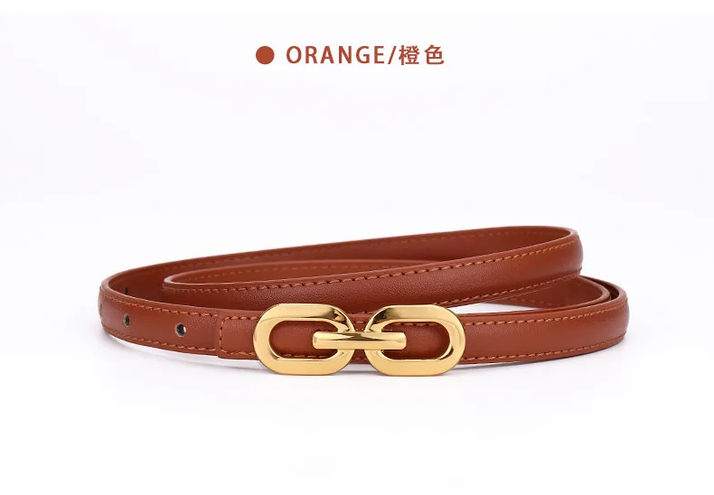 Hochwertiger Damengürtel; Feine und leichte Luxus-Modeaccessoires; Ledergürtel für Damen; Vielseitiger 8-förmiger Gürtel für – Detail 18