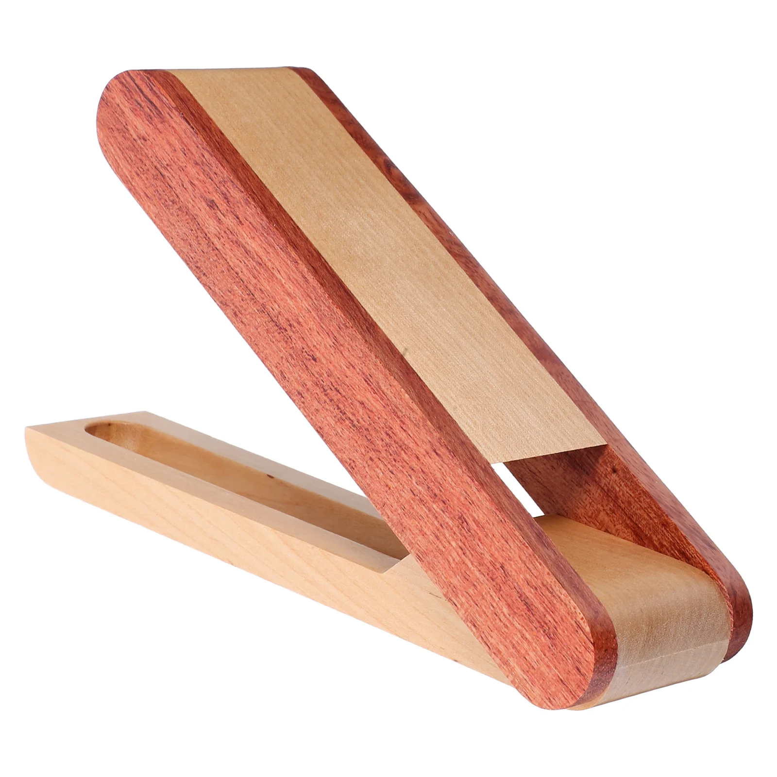 

Solid Wood Pen Box Natural Grain Flip Design Desk Organizer Office Storage Wooden Calligraphy Pen Box Retro Style