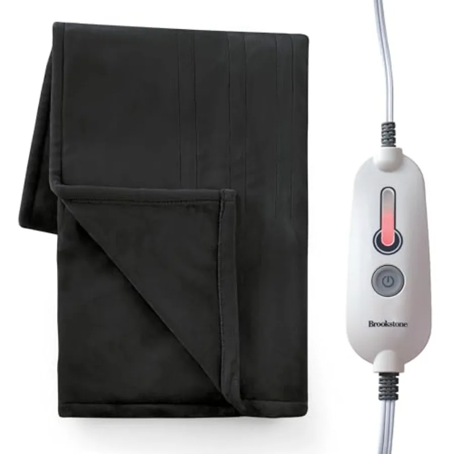 

Oversized Electric Heated Throw - Heated Blankets - 4 Heat Settings 4-Hour Auto Shut Off 100% Polyester 50"x60