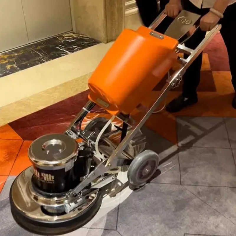 Double pole carpet cleaning machine Multifunctional floor brushing machine Commercial hotel factory floor cleaning waxing