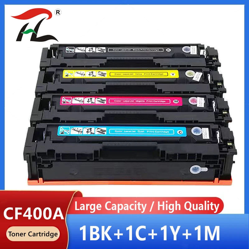 CF400A CF400 401 402 403 201A ตลับหมึกสำหรับตลับหมึกสำหรับ HP Color Laserjet PRO M252N M252DW MEP-M277N M277DW พร้อมชิป