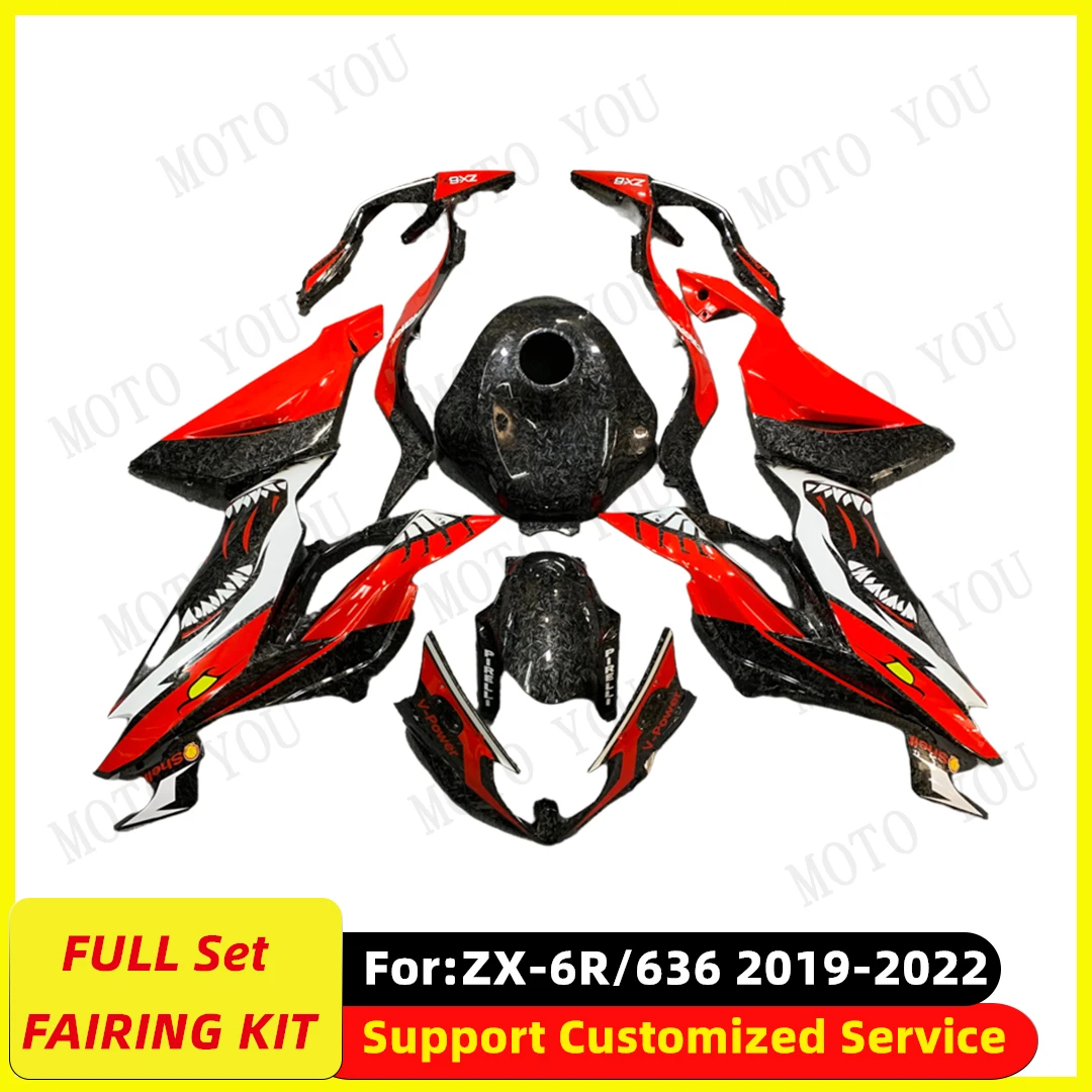 

Fit For Kawasaki ZX-6R 636 ZX6R 2019 2020 2021 2022 Full Fairing Kit Motorcycle Fairings kits Painted Bodywork New ABS Plastic