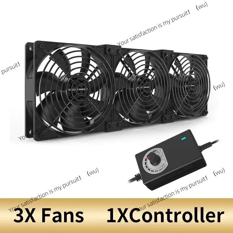 12cm High Speed Large Air Volume 3000 RPM Btc Mining Machine Workstation Cabinet 12v Fan Server Case Cooling System Fan Kit