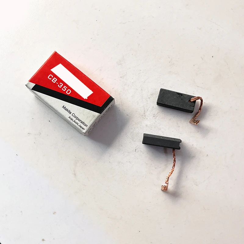 Conjunto de escovas de carbono para reposição em martelo elétrico makita cb-350, hr4030c