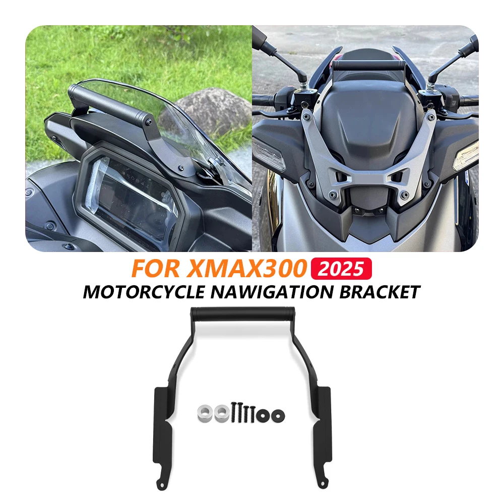 

Tech Max 2025 Navigation Device Carrier For Yamaha XMax 300 Motorcycle Smart Phone Holder Support Mounting Plate XMAX300 2025