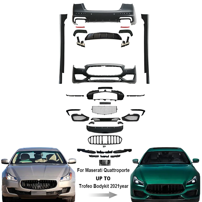 

MaseratiQuattroporte Body Kit For Maserati Quattroporte Trofeo Bodykit Front Bumper Grille Side Skirts Rear Bumper