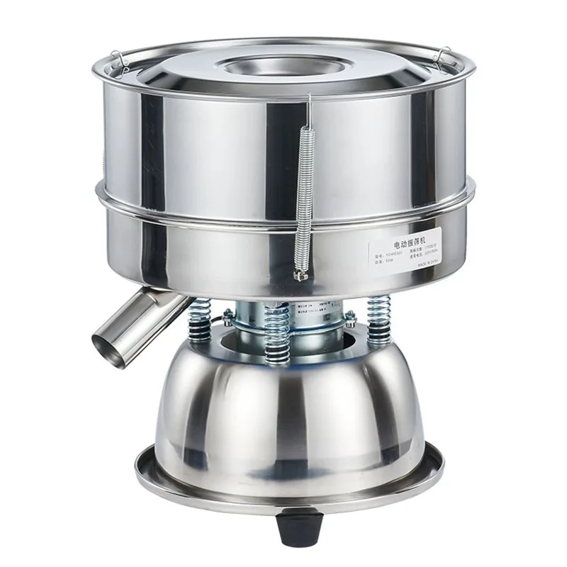 

Высококачественное электрическое вибрирующее сито, просеивание порошка из нержавеющей стали, просеивающее сито, дополнительная сетка, высота 10 см