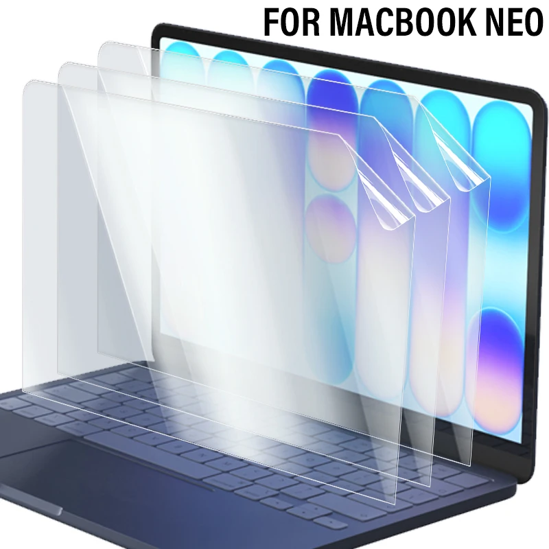 

1-3 шт. мягких защитных пленок из ПЭТ для Apple MacBook Neo, прозрачные защитные пленки HD с полным покрытием, не стеклянные, для MacBook Neo