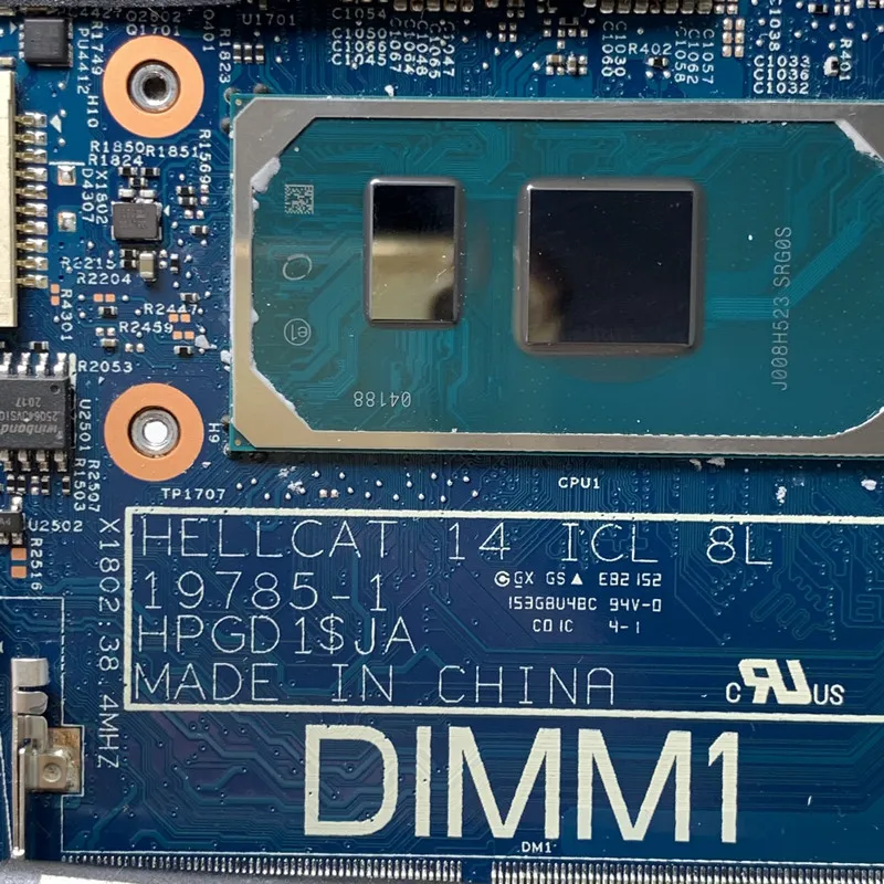 

0NGHCH NGHCH CN-0NGHCH с материнской платой процессора SRG0S I3-1005G1 19785-1 для DELL 5400, материнская плата для ноутбука, 100% полное тестирование, работает хорошо