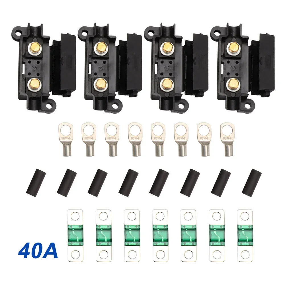 1set 40A MIDI FUSE KIT 4 ANS Holder 7 X 40 AMP Fuses For Redarc BCDC Dual Battery 40A MIDI FUSE KIT 4 ANS Holder  40 AMP Fuses