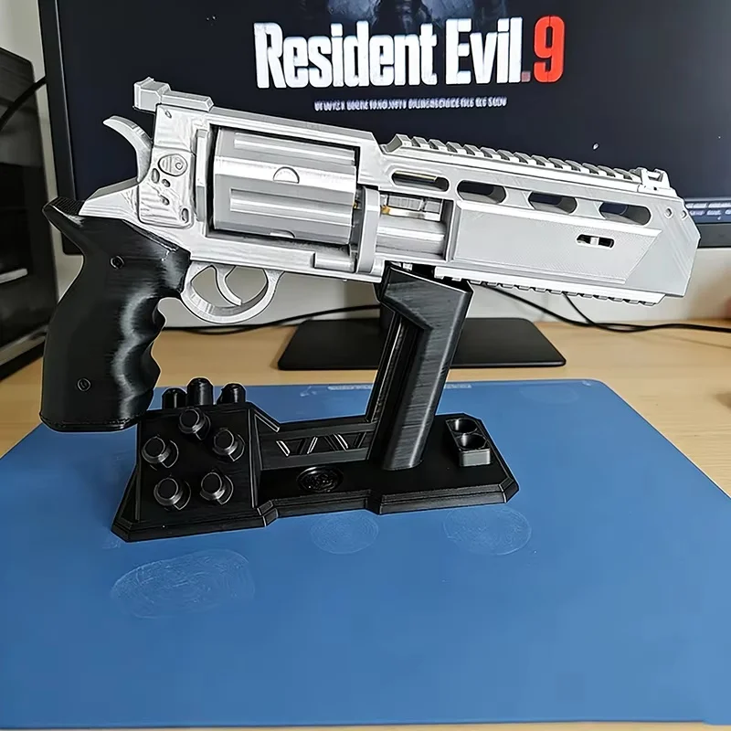 New Resident Evil 9 Requiem Leon Revolver Figure Cosplay Prop Game Peripheral Hand Cannon Model Articulated Toy Desktop Ornament