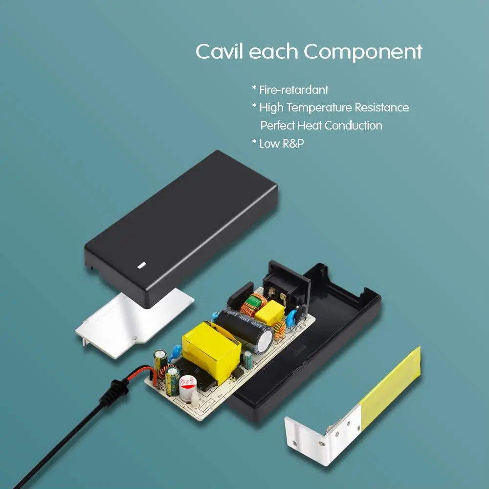 12V 5A 60W LED Power Supply Adapter AC 100-240V to DC 12V Transformers LED Driver for 12V Light and Small Household Electronics