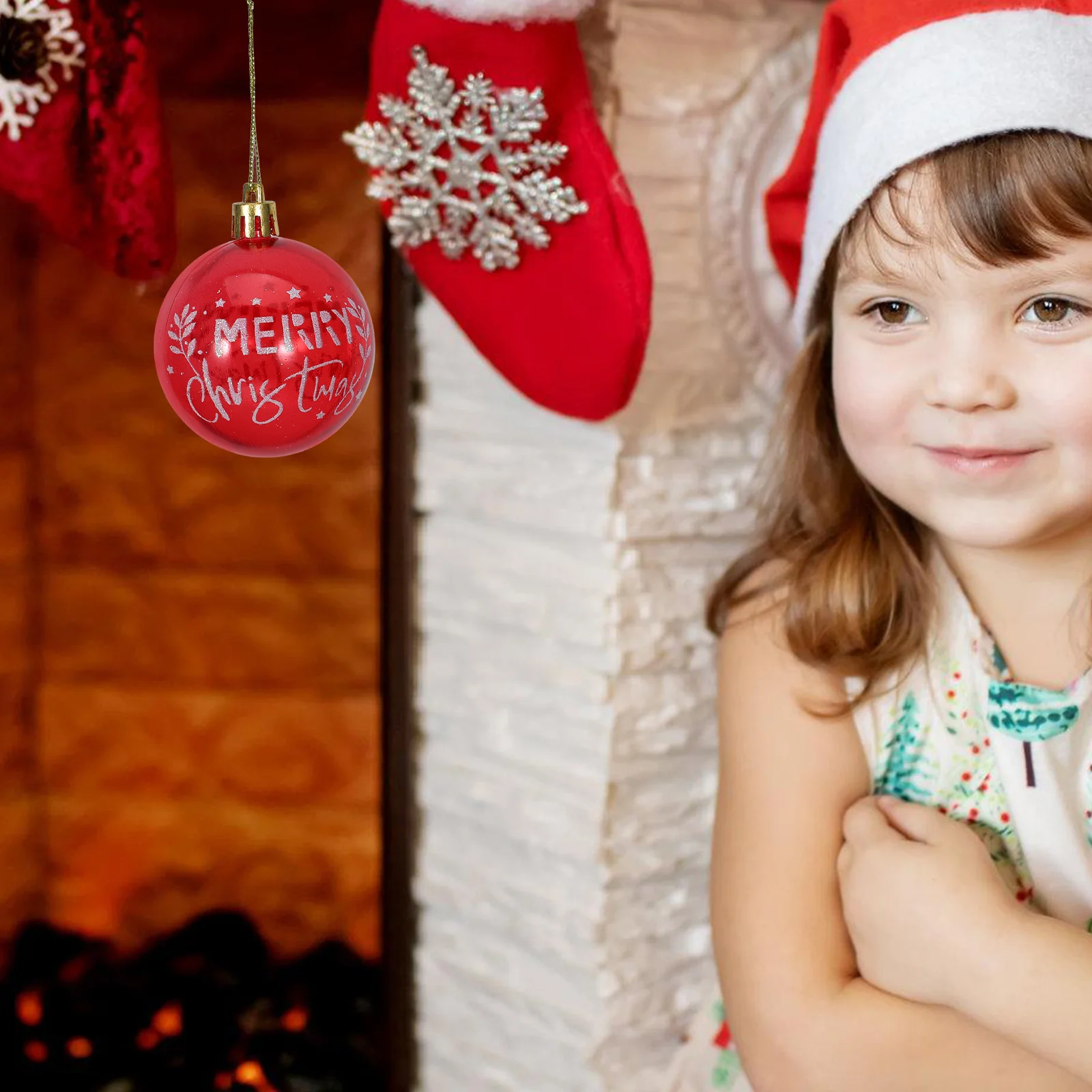 

Shatterproof Christmas Ornament Balls Decoration PET Decorative Hanging Ornaments