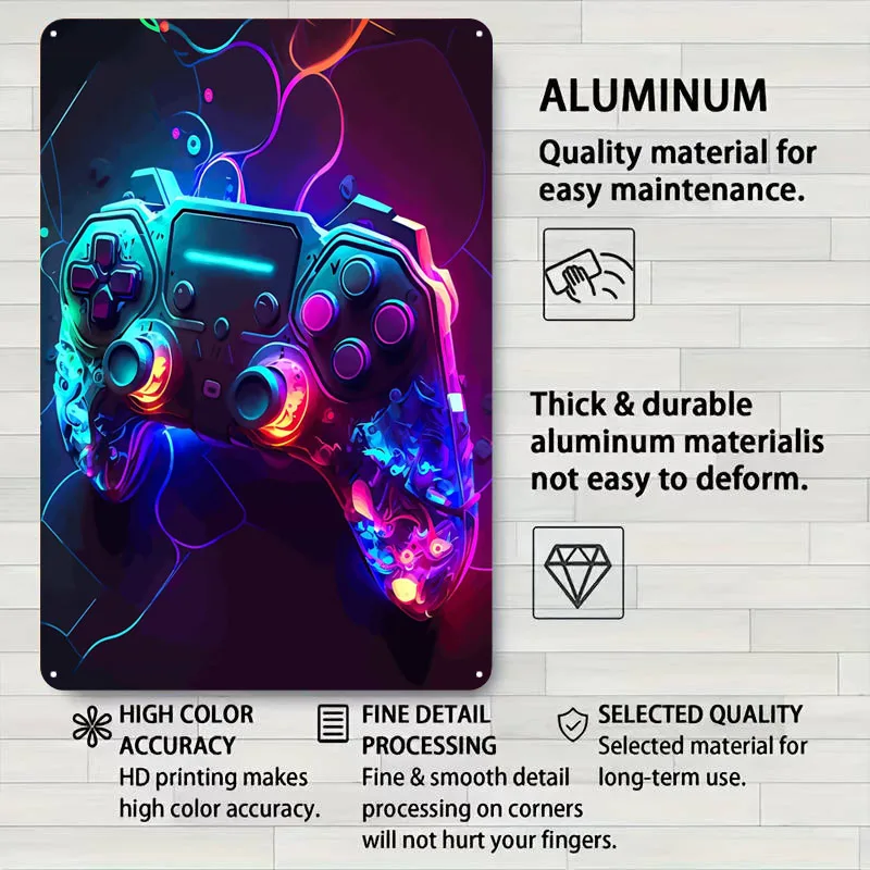 لعبة الألعاب محطة اللعب تسجيل لعبة فيديو ملصق المرآب الديكور غرفة المعيشة مخصص معدن القصدير علامات ل جدار الفن الديكور بار