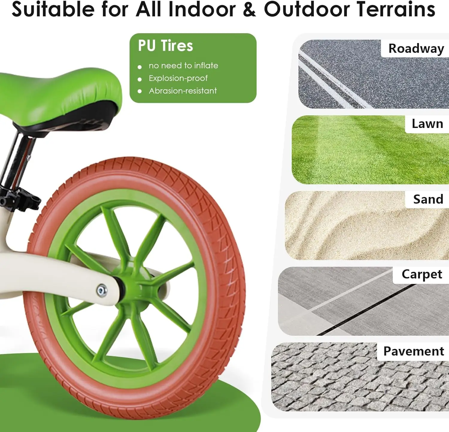 Vélo d'équilibre pour tout-petit de 2 ans, vélo d'équilibre sans pédale pour enfants avec siège réglable, cadre de vélo en nylon ultra léger pour garçons et filles