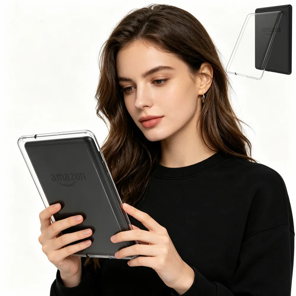 Acrylic Cover for Kindle Paperwhite 5th 6th 7th Generation 2013/2015/2017 Release DP75SDI EY21 KPW3 Ebook Transparent Back Case