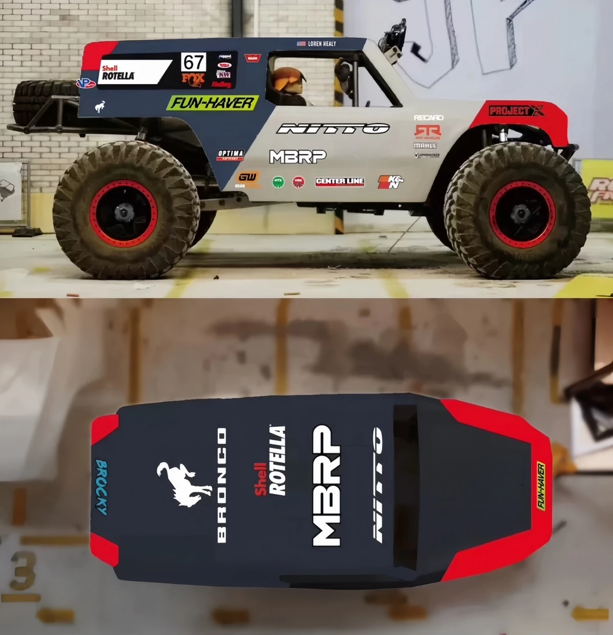 Decal/sticker for Axial scx10 III Bronco 1:10 scale Rock Crawler car RC Truck Upgrade part