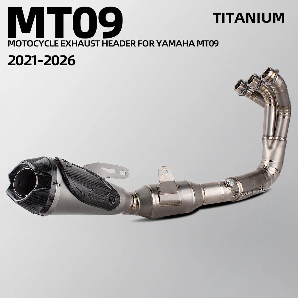 Imitation Racing Exhaust Full System Kit For Yamaha YZF-R9 MT09 MT09SP MT-09/SP FZ09 2021-26 Manifold Pipe Muffler With DBKiller