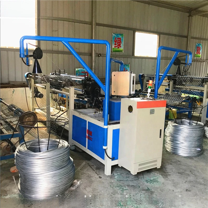 Fully Automatic Fencing Ex Uk Semi Manual Making Chain Link Fence Machine