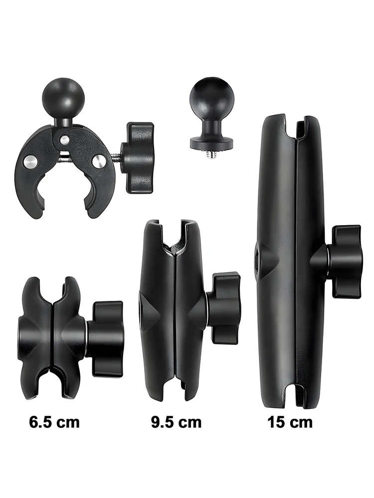 AliExpress Yaoiler Double Socket Arm Phone Mount for 25mm 1" Ball Head Clamp Phone Hold-Bicycle Motorcycle Action Camera Extension Arm Accessories